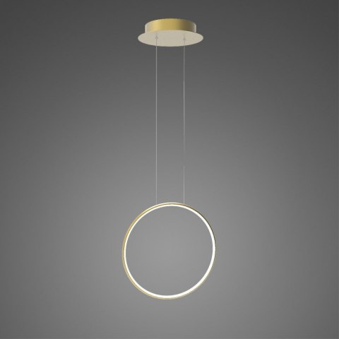 Lampa wisząca Ledowe okręgi No.1 X Φ40 cm in 4k złoty