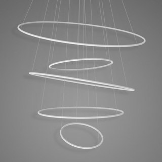 Lampa wisząca Ledowe okręgi No.5 Φ120 cm 3k biała Altavola Design ALTAVOLA DESIGN