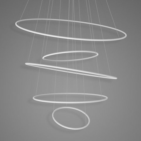 Lampa wisząca Ledowe okręgi No.5 Φ120 cm 3k biała Altavola Design ALTAVOLA DESIGN