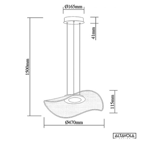 Lampa wisząca Velo No. 1 chrom Altavola Design