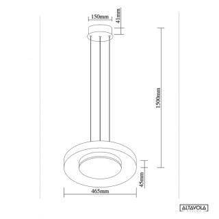 Lampa wisząca ledowa Futuro No. 1 Altavola Design ALTAVOLA DESIGN