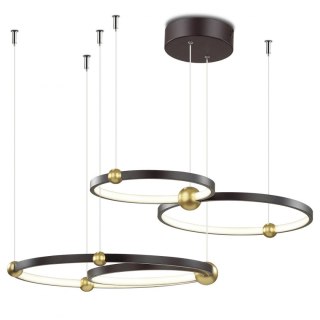 Ledowa lampa wisząca Aurora No.4 Φ 50 cm 3k czarna Altavola Design ALTAVOLA DESIGN