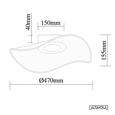 Plafon Velo No. 1 chrom Altavola Design ALTAVOLA DESIGN