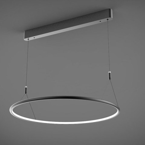 Altavola Design: Lampa Ledowe Okręgi No. 1 CL czarna Φ60 cm in 3k ALTAVOLA DESIGN