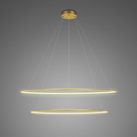 Lampa Ledowe Okręgi No.2 100cm 3k złota