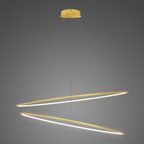 Lampa Ledowe Okręgi No. 2 120 cm in 4k złota