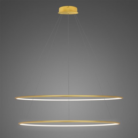 Lampa Ledowe Okręgi No. 2 120 cm in 4k złota