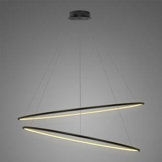 Lampa Ledowe Okręgi No. 2 Φ120 cm in 3k czarna ściemnialna Altavola Design ALTAVOLA DESIGN