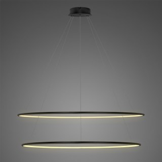 Lampa Ledowe Okręgi No. 2 Φ120 cm in 3k czarna ściemnialna Altavola Design ALTAVOLA DESIGN