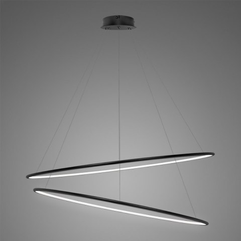 Lampa Ledowe Okręgi No. 2 Φ120 cm in 4k czarna Altavola Design ALTAVOLA DESIGN