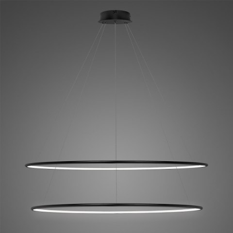 Lampa Ledowe Okręgi No. 2 Φ120 cm in 4k czarna Altavola Design ALTAVOLA DESIGN