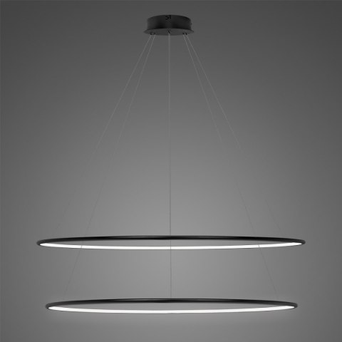 Lampa Ledowe Okręgi No. 2 Φ120 cm in 4k czarna ściemnialna Altavola Design ALTAVOLA DESIGN