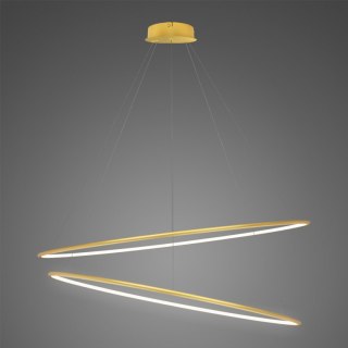 Lampa Ledowe Okręgi No. 2 120 cm in 4k złota ściemnialna