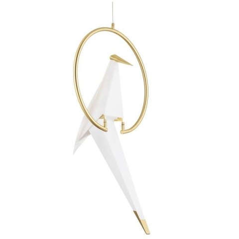 Lampa wisząca BIRD RING LED złota 42 cm Step into Design