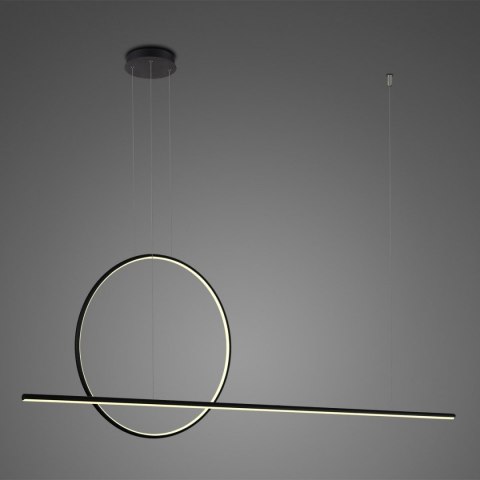 Lampa wisząca LINEA No.2 Φ60 cm czarna 3k Altavola Design ALTAVOLA DESIGN