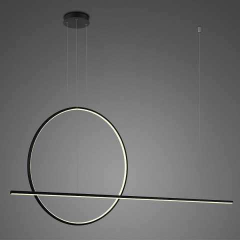 Lampa wisząca LINEA No.2 Φ80 cm czarna 3k Altavola Design ALTAVOLA DESIGN