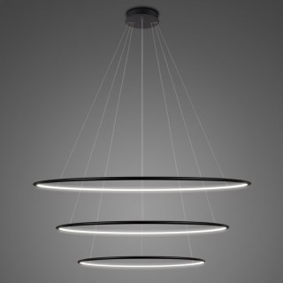 Lampa wisząca Ledowe Okręgi No.3 Φ100 cm in 3k czarna ściemnialna Altavola Design ALTAVOLA DESIGN