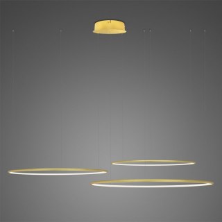 Lampa wisząca Ledowe Okręgi No.3 120 cm in 4k złota ściemnialna