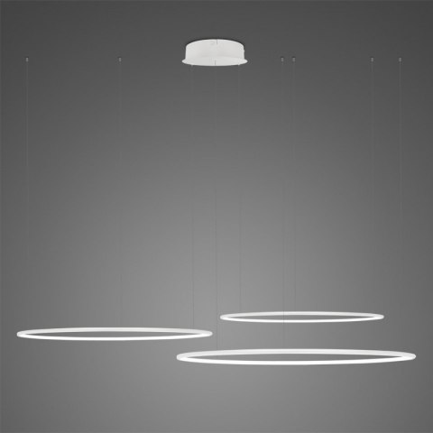 Lampa wisząca Ledowe Okręgi No.3 Φ80 cm in 3k biała Altavola Design ALTAVOLA DESIGN