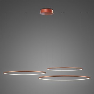 Lampa wisząca Ledowe Okręgi No.3 80 cm in 3k miedziana