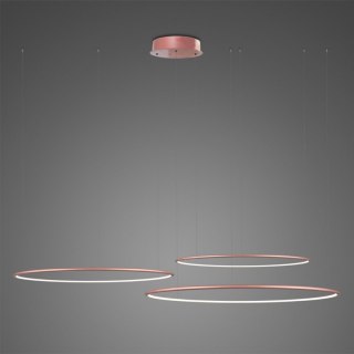 Lampa wisząca Ledowe Okręgi No.3 80 cm in 3k różowo złota