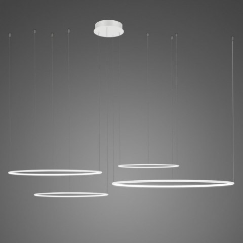 Lampa wisząca Ledowe Okręgi No.4 CO4 Φ100 cm in 4k biała Altavola Design ALTAVOLA DESIGN