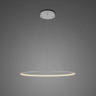 Lampa wisząca Ledowe okręgi No.1 40 cm in 3k srebrna