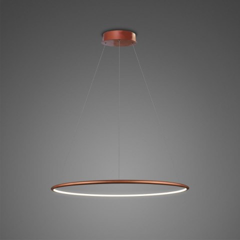 Lampa wisząca Ledowe okręgi No.1 40 cm in 4k miedziana