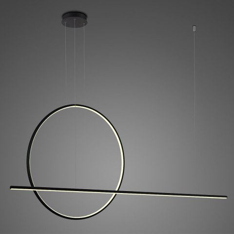 Lampa wisząca LINEA No.2 Φ80 cm czarna 3k ściemnialna DALI Altavola Design ALTAVOLA DESIGN