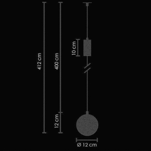 Lampa ścienna LINEA-1 WALL czarna Step into Design