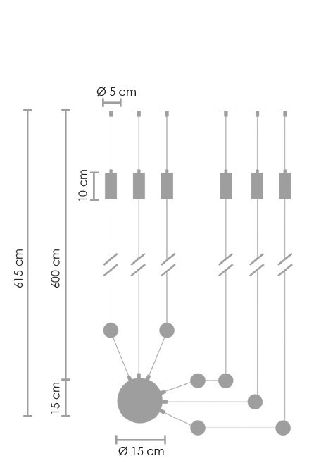 Lampa ścienna LINEA-6 WALL czarna Step into Design