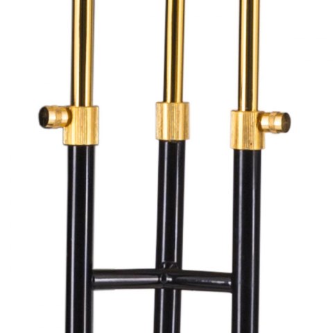 Lampa stojąca GOLDEN PIPE-3 czarno złota 180 cm Step into Design