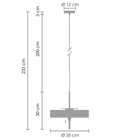 Lampa wisząca ARTDECO czarno - złota 35 cm Step into Design