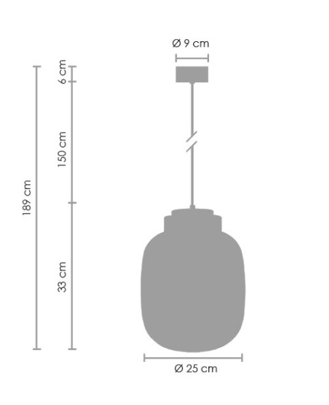 Lampa wisząca BOOM LED biało miedziana 25 cm Step into Design