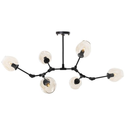 Lampa wisząca MODERN ORCHID-6 złoto transparentna 130 cm Step into Design