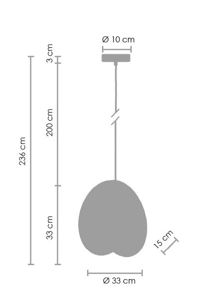 Lampa wisząca PILLS L czarna 33 cm Step into Design