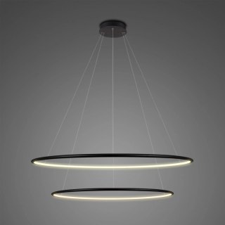 Altavola Design: Lampa Ledowe Okręgi No. 2 czarna Φ80 cm in 4k ściemnialna ALTAVOLA DESIGN
