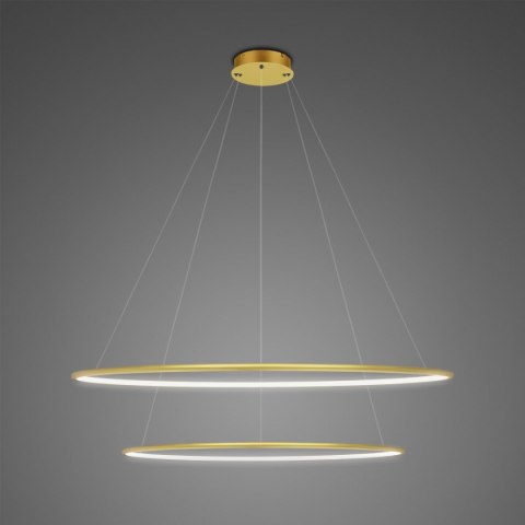 Lampa Ledowe Okręgi No.2 80cm 4k złota