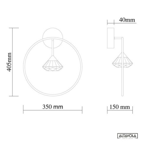 Kinkiet TIFFANY No. 1 W Altavola Design