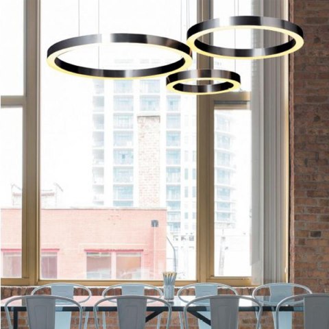 Lampa wisząca CIRCLE 60 LED nikiel szczotkowany 60 cm Step into Design