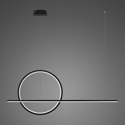Lampa wisząca LINEA No.2 B Φ60 cm czarna 3k ściemnialna Altavola Design ALTAVOLA DESIGN