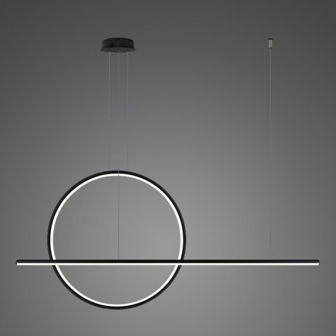 Lampa wisząca LINEA No.2 B Φ80 cm czarna 3k Altavola Design ALTAVOLA DESIGN