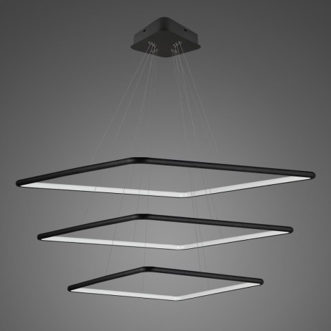 Lampa wisząca Ledowe Kwadraty No.3 in 4k black Altavola Design ALTAVOLA DESIGN