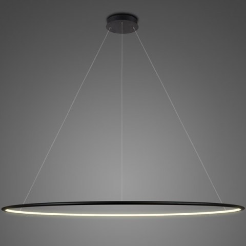 Lampa wisząca Ledowe Okręgi No.1 Φ230 cm in 3k czarna Altavola Design ALTAVOLA DESIGN
