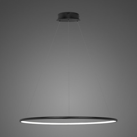 Lampa wisząca Ledowe Okręgi No.1 Φ80 cm in 3k 43W czarna Altavola Design ALTAVOLA DESIGN