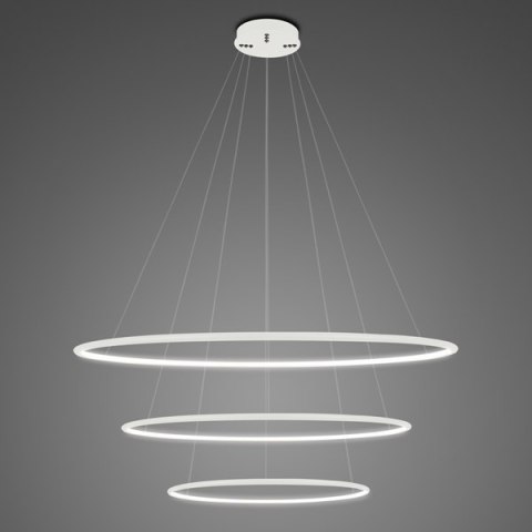 Lampa wisząca Ledowe Okręgi No.3 Φ80 cm in 4k biała ściemnialna Altavola Design ALTAVOLA DESIGN