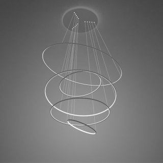 Lampa wisząca Ledowe okręgi No.5 Φ150 cm 4k czarna ściemnialna Altavola Design ALTAVOLA DESIGN
