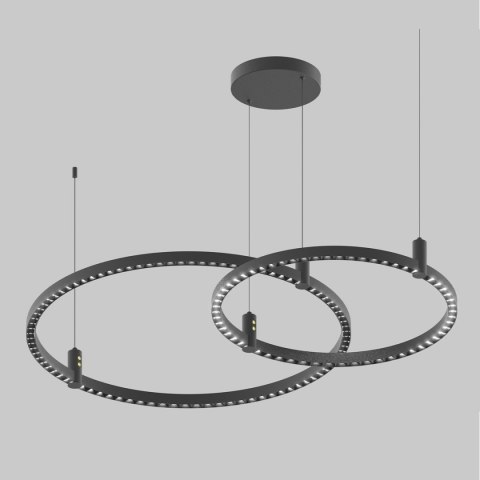 Ledowa lampa wisząca Diamante No.2 CO2 80cm czarna Altavola Design ALTAVOLA DESIGN