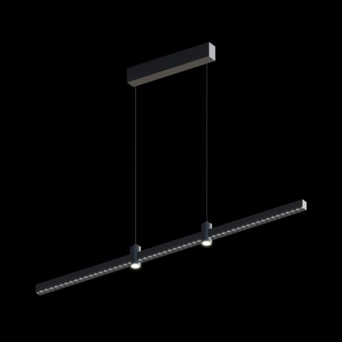 Ledowa lampa wisząca Diamante No.3 100 cm czarna Altavola Design ALTAVOLA DESIGN