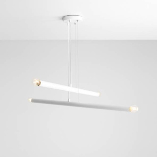 Minimalistyczna lampa wisząca TUBO 4 WHITE